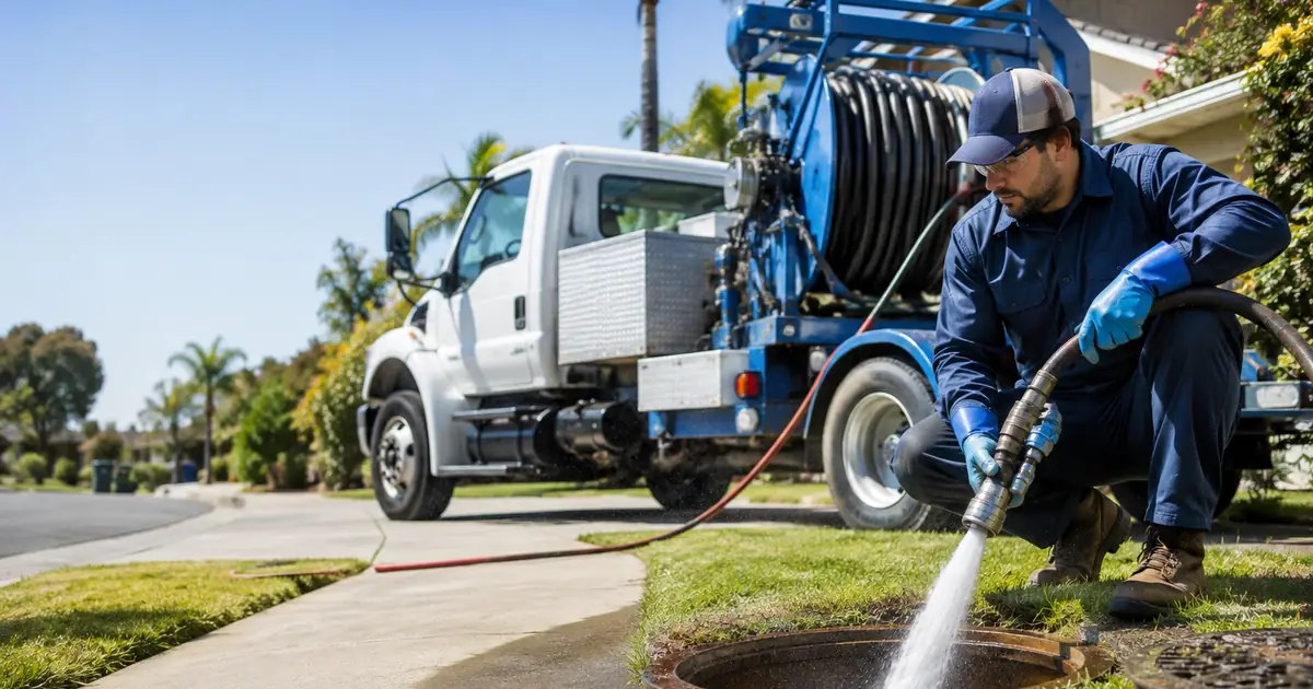 Hydro jet sewer cleaning Pixley